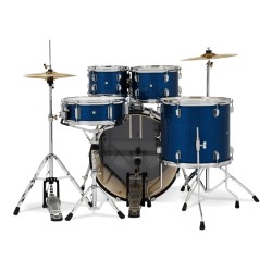 PDP Drums PDCE2215KTRB Center Stage 5-piece Complete Drum Set with Cymbals - Royal Blue Sparkle