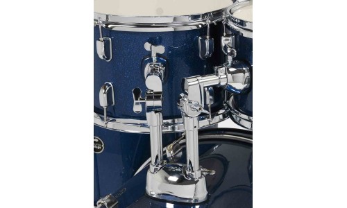 PDP Drums PDCE2215KTRB Center Stage 5-piece Complete Drum Set with Cymbals - Royal Blue Sparkle