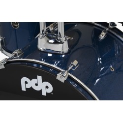 PDP Drums PDCE2215KTRB Center Stage 5-piece Complete Drum Set with Cymbals - Royal Blue Sparkle