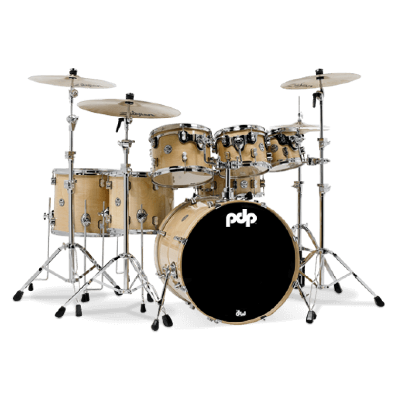 PDP Drums PDCM2217NA Concept Maple 7-Pieces Shell Pack Drumset - Natural Lacquer - Without Cymbals