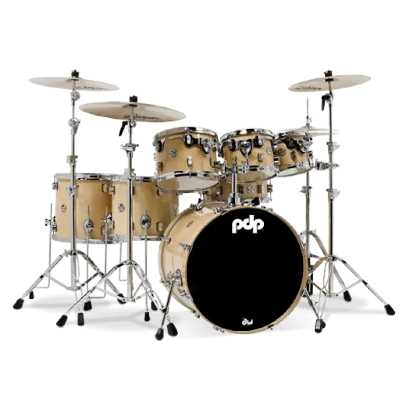 PDP Drums Concept Maple 7-Pieces Shell Pack Drumset - Natural Lacquer - Without Cymbals