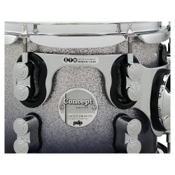 PDP Drums PDCM2217SB Concept Maple 7-Pieces Shell Pack Drumset - Silver To Black - Without Cymbals