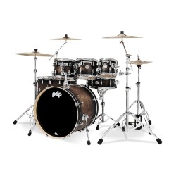 PDP Drums PDCM2217SCB Concept Maple 7-Pieces Shell Pack Drumset - Satin Charcoal Burst - Without Cymbals