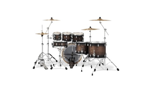 PDP Drums PDCM2217SCB Concept Maple 7-Pieces Shell Pack Drumset - Satin Charcoal Burst - Without Cymbals