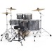 PDP Drums Mainstage 5 Pieces Drumset with Hardware and Paiste Cymbals - Twisted Graphite