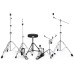 PDP Drums Mainstage 5 Pieces Drumset with Hardware and Paiste Cymbals - Twisted Graphite