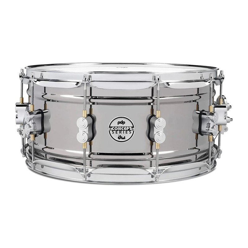 PDP Drums PDSN5514BNCR Concept Series Black Nickel Over Steel Snare Drum with Chrome Hardware - 5.5-inch x 14-inch