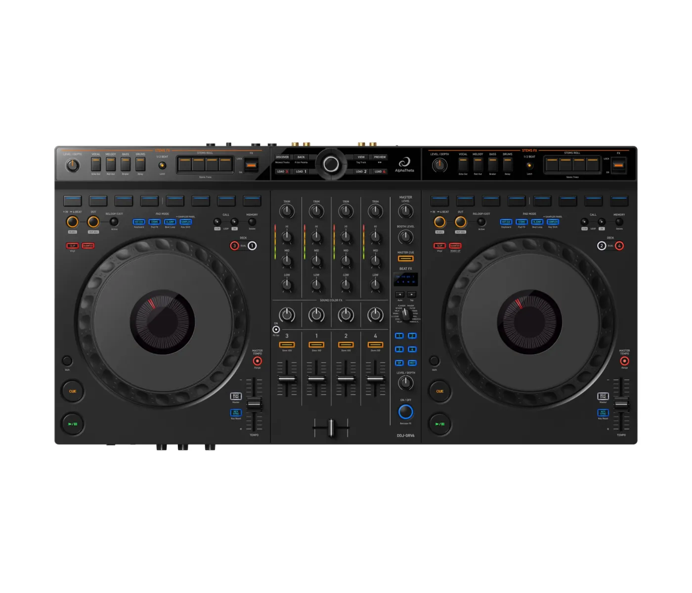 Pioneer DDJ-GRV6 Alpha Theta 4-Channel Performance DJ Controller