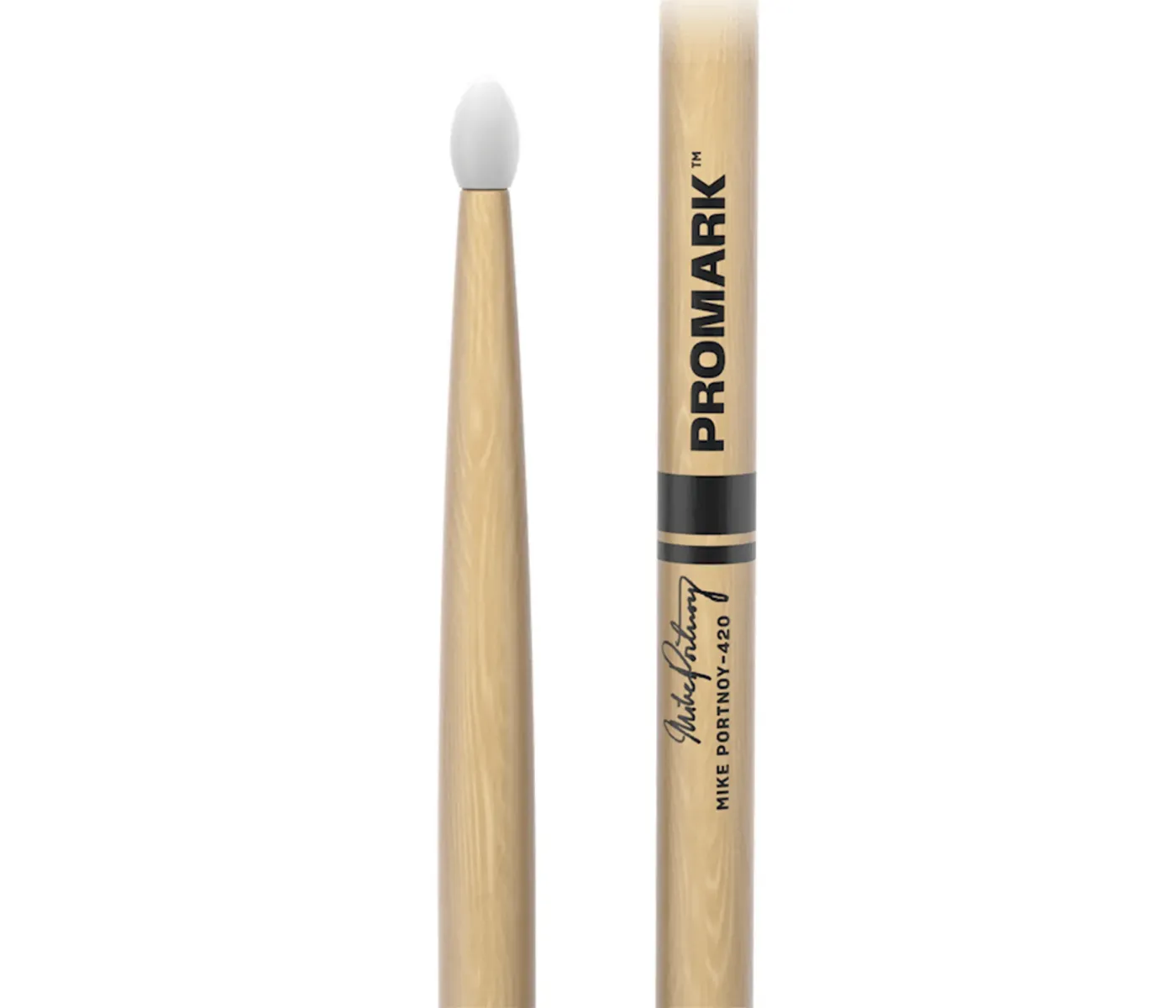 ProMark Drumsticks TX420N Hickory 420 Mike Portnoy Nylon Tip ProMark Drumsticks TX420N Hickory 420 Mike Portnoy Nylon Tip