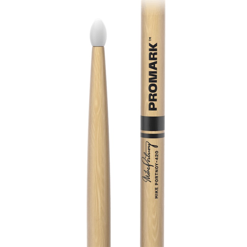 ProMark Drumsticks TX420N Hickory 420 Mike Portnoy Nylon Tip