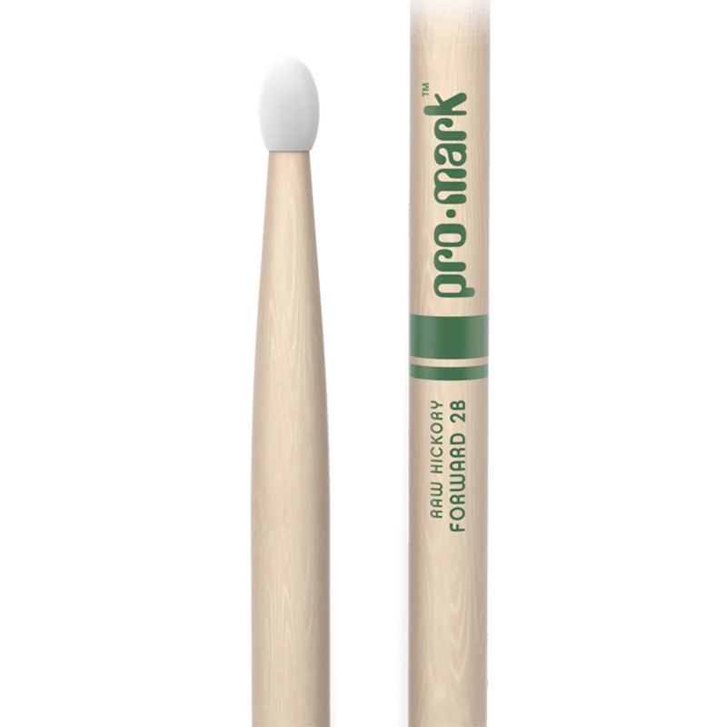 ProMark Drumsticks TXR2BN Hickory 2B "The Natural" Nylon Tip