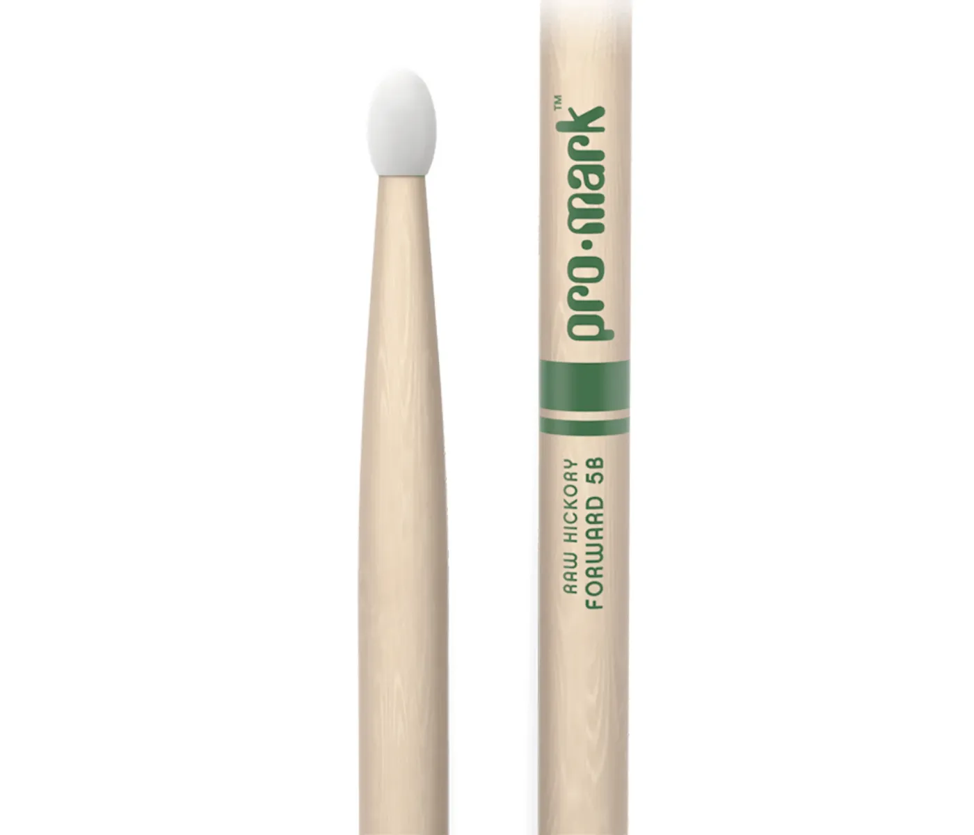 ProMark Drumsticks TXR5BN Hickory 5B "The Natural" Nylon Tip