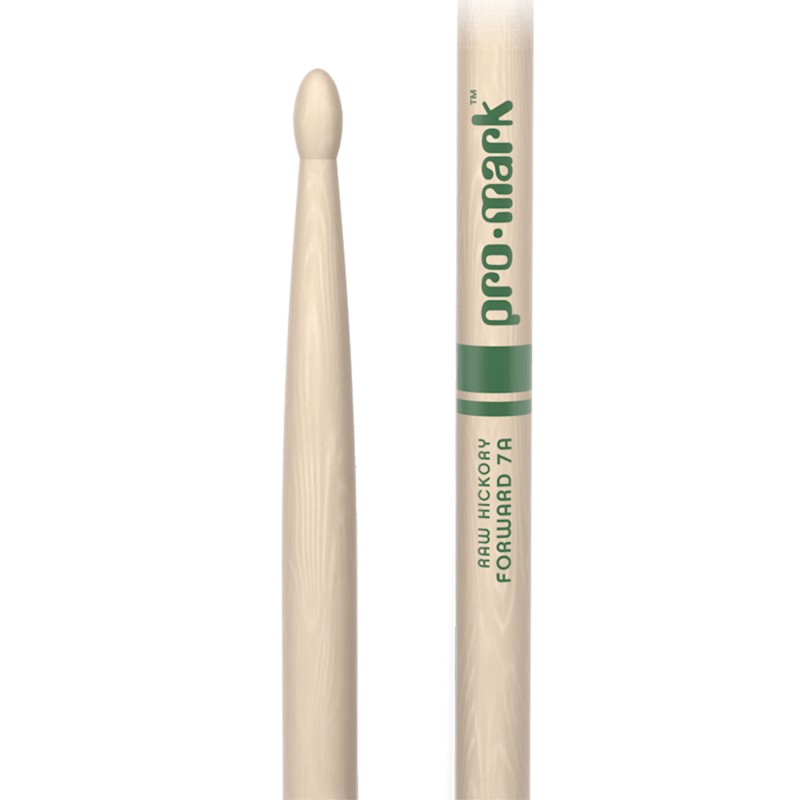 ProMark Drumsticks TXR7AW Forward 7A Raw Hickory Wood Tip