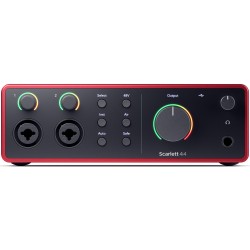 Scarlett Focusrite Scarlett 4I4-4G 4th Gen USB Audio Interface