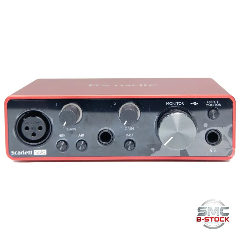 Focusrite Scarlett Solo 3rd Generation USB Audio Interface_B stock Focusrite Scarlett Solo 3rd Generation USB Audio Interface_B stock