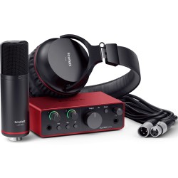 Scarlett Focusrite ScarlettSoloS-4 Solo Studio 4th Gen Recording Bundle