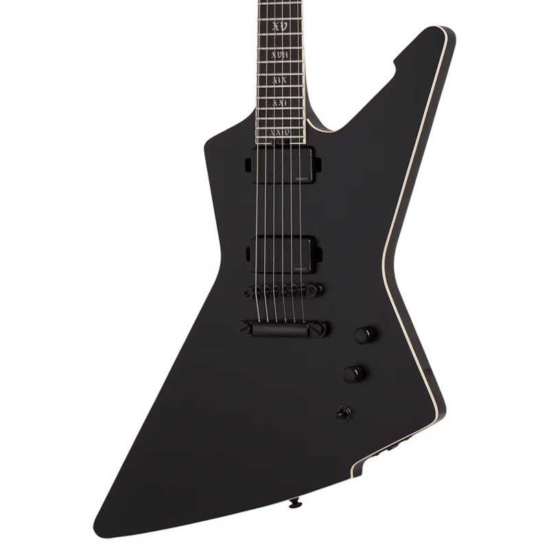 Schecter 1343 E-1 SLS Evil Twin Electric Guitar - Satin Black