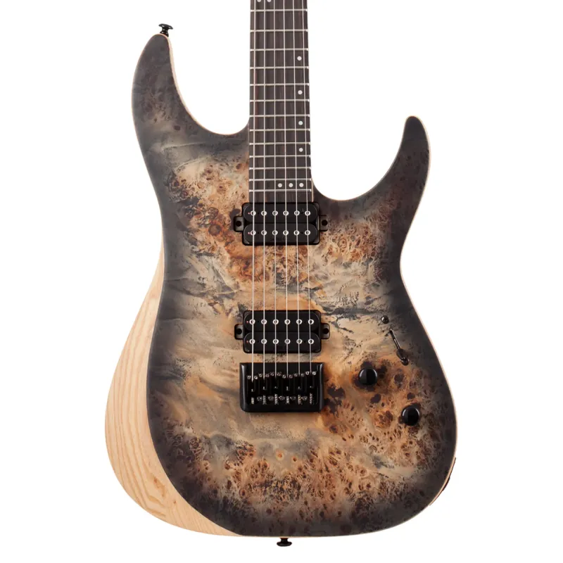 Schecter 1500 Electric Guitar Reaper 6 - Satin Charcoal Burst