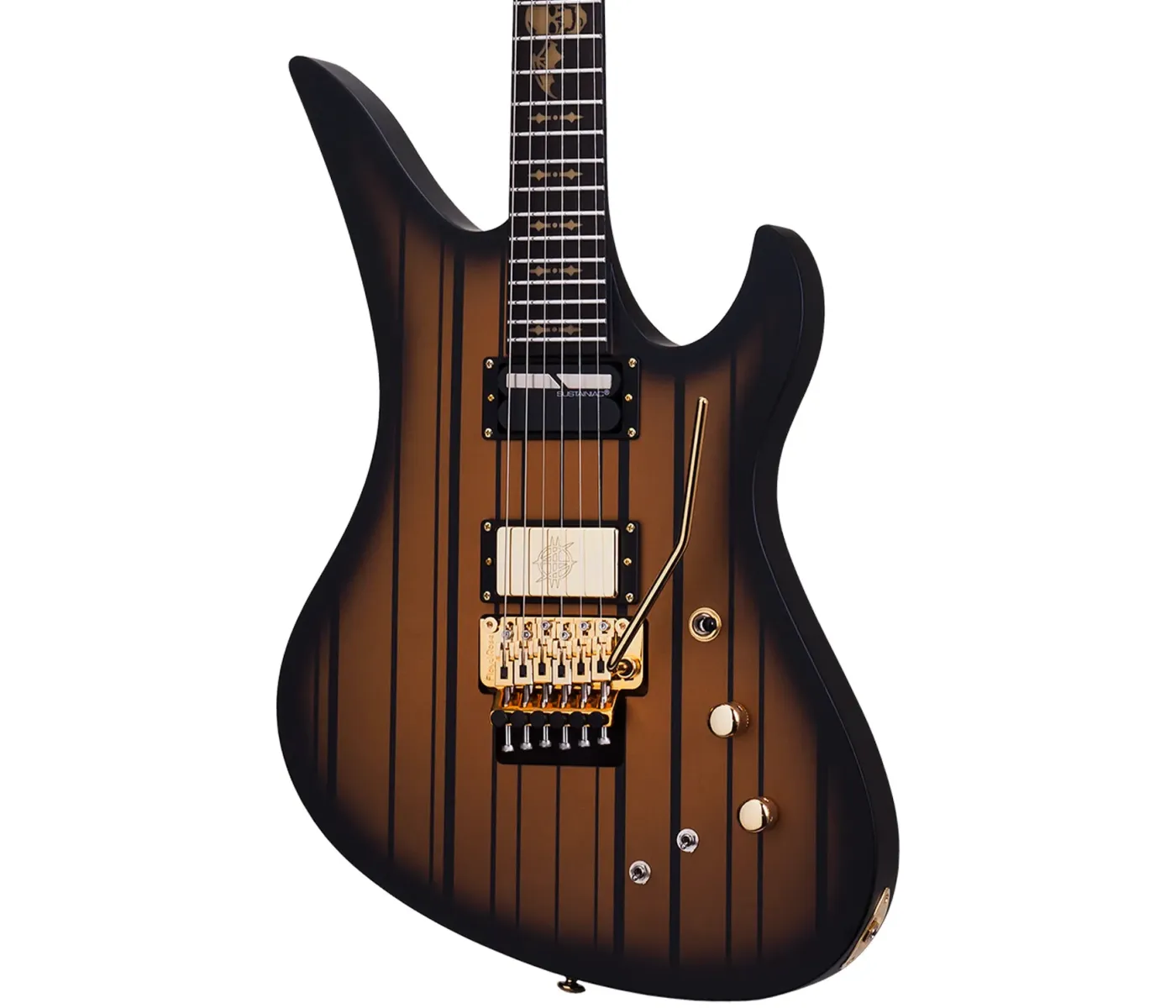 Schecter 1743 Electric Guitar Synyster Custom-S - Satin Gold Burst (SGB)