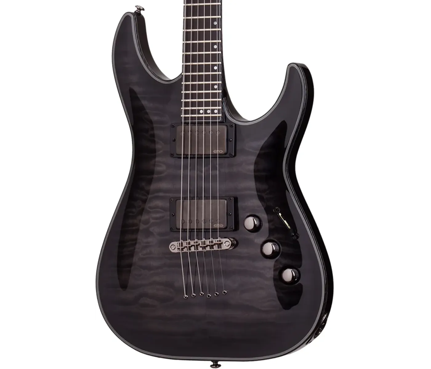 Schecter 1922 Hellraiser Hybrid C-1-Trans Black Burst Schecter 1922 Hellraiser Hybrid C-1-Trans Black Burst