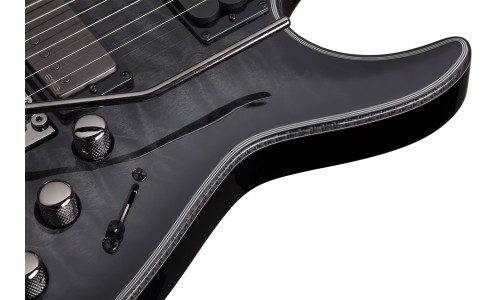 Schecter 1957 Hellraiser Hybrid C-1 FR-S Electric Guitar - Trans Black Burst