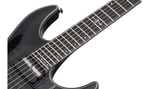 Schecter 1957 Hellraiser Hybrid C-1 FR-S Electric Guitar - Trans Black Burst