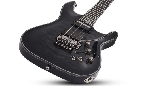 Schecter 1957 Hellraiser Hybrid C-1 FR-S Electric Guitar - Trans Black Burst