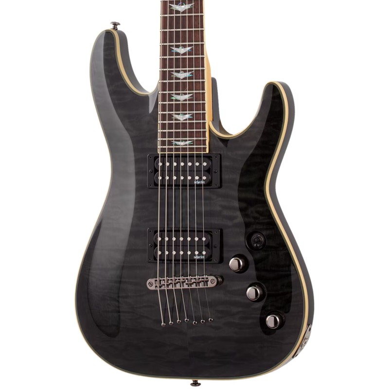 Schecter 2007 Electric Guitar Omen Extreme-7 - See-Thru Black