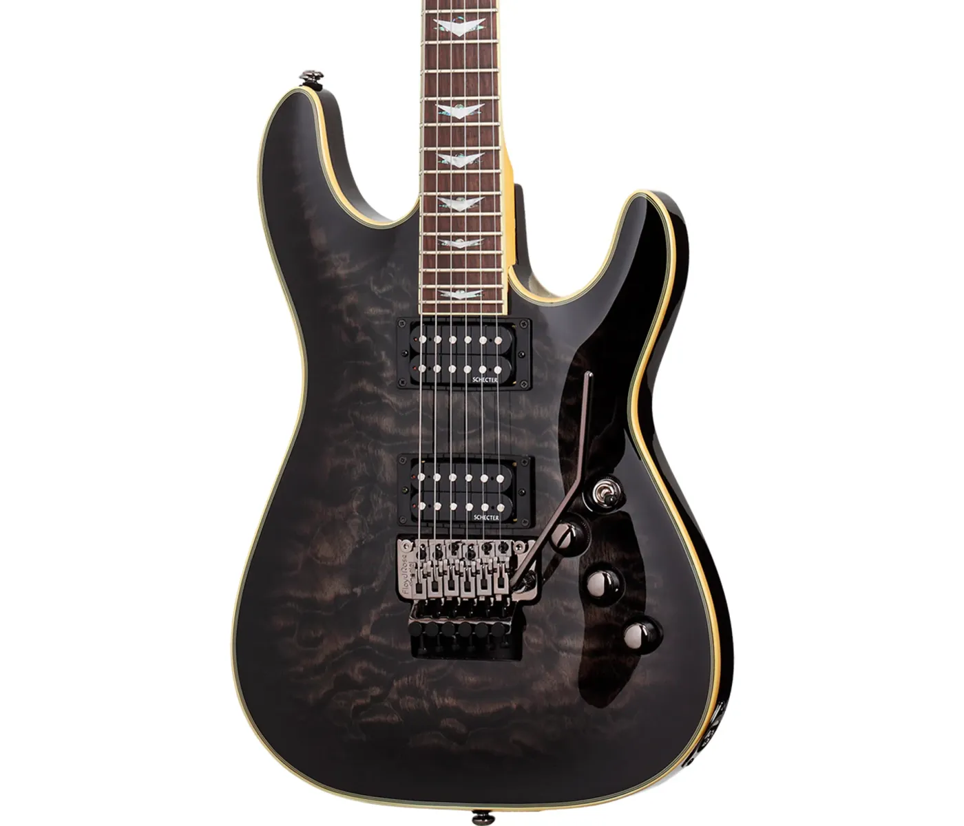 Schecter Electric Guitar Omen Extreme-FR - See-Thru Black (STBLK)