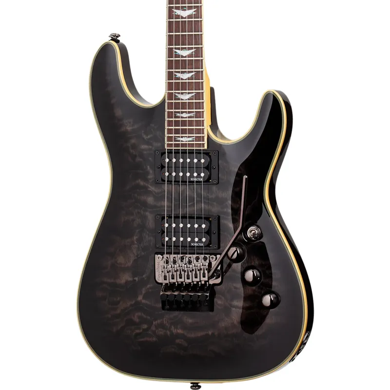 Schecter Electric Guitar Omen Extreme-FR - See-Thru Black (STBLK)