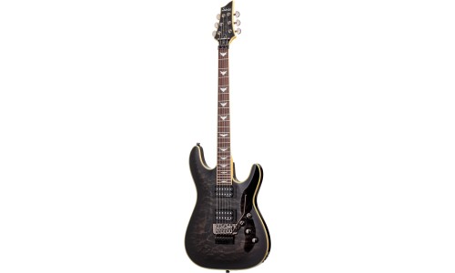 Schecter 2027 Electric Guitar Omen Extreme-FR - See-Thru Black (STBLK)