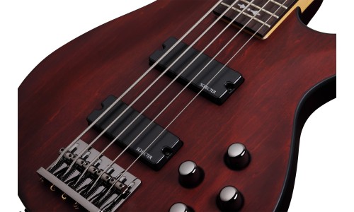 Schecter 2094 Electric Bass Omen-5 5-Strings - Walnut Satin (WSN) 