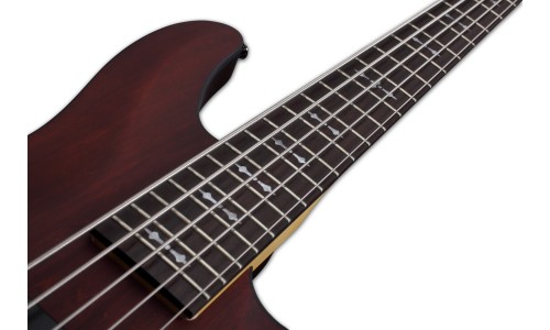 Schecter 2094 Electric Bass Omen-5 5-Strings - Walnut Satin (WSN) 