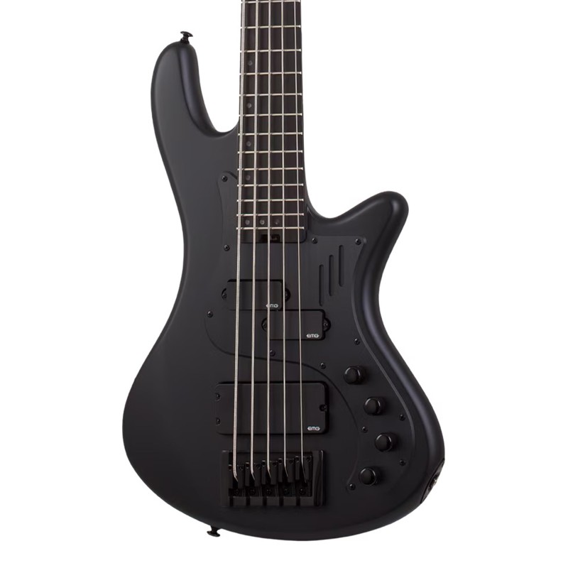 Schecter 2271 Stiletto-5 Stealth Pro Electric Bass 5 String Guitar - Satin Black