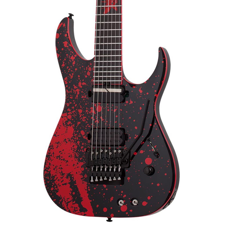 Schecter 2485 Sullivan King Banshee-7 FR-S Electric Guitar 7 Strings - Obsidian Blood