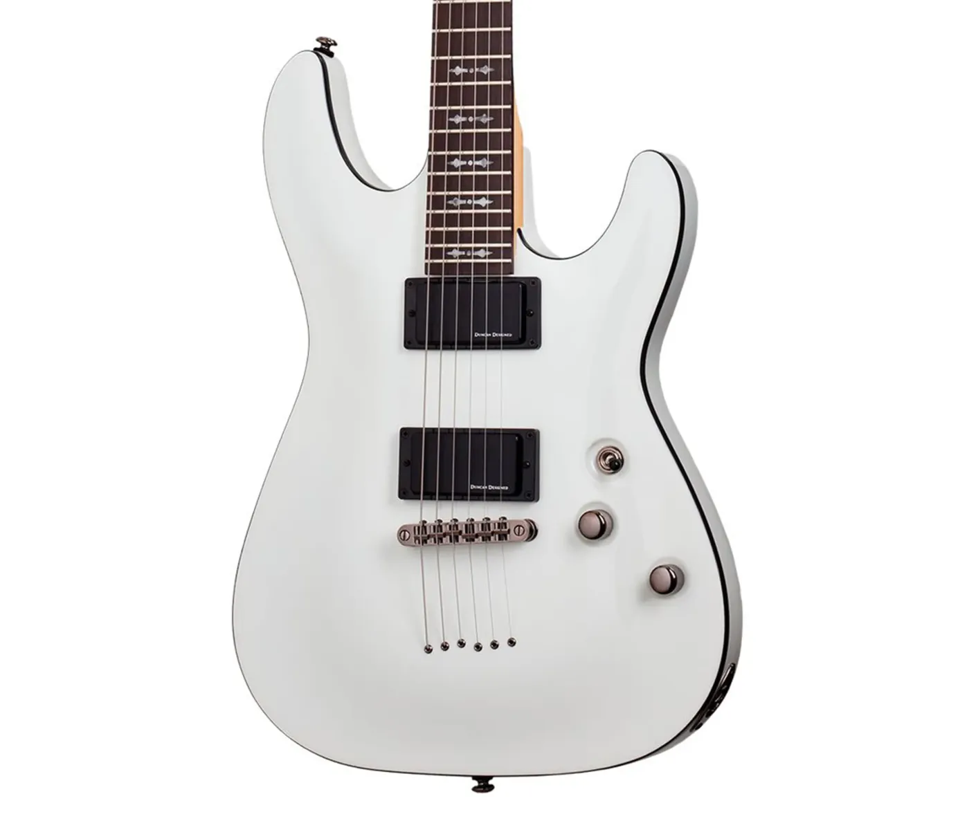 Schecter 3244 Electric Guitar Demon-6 RH - Vintage White