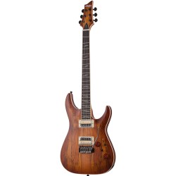 Schecter 3338 Electric Guitar C-1 Exotic Spalted Maple - Satin Natural Vintage Burst