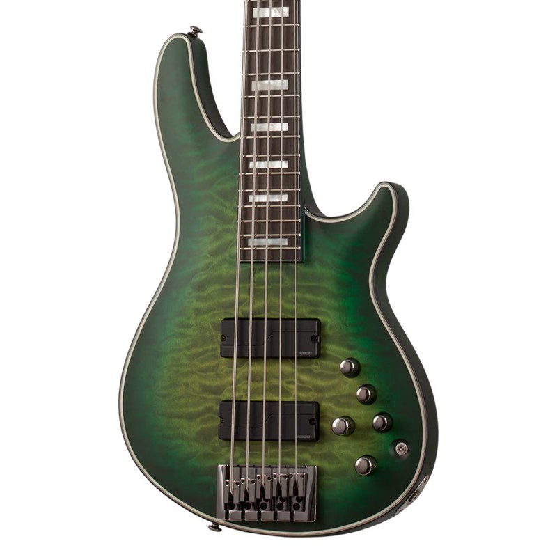 Schecter 378 Daniel Firth Hellraiser Extreme-5 Signature Bass Guitar - Cthulhu Burst Satin