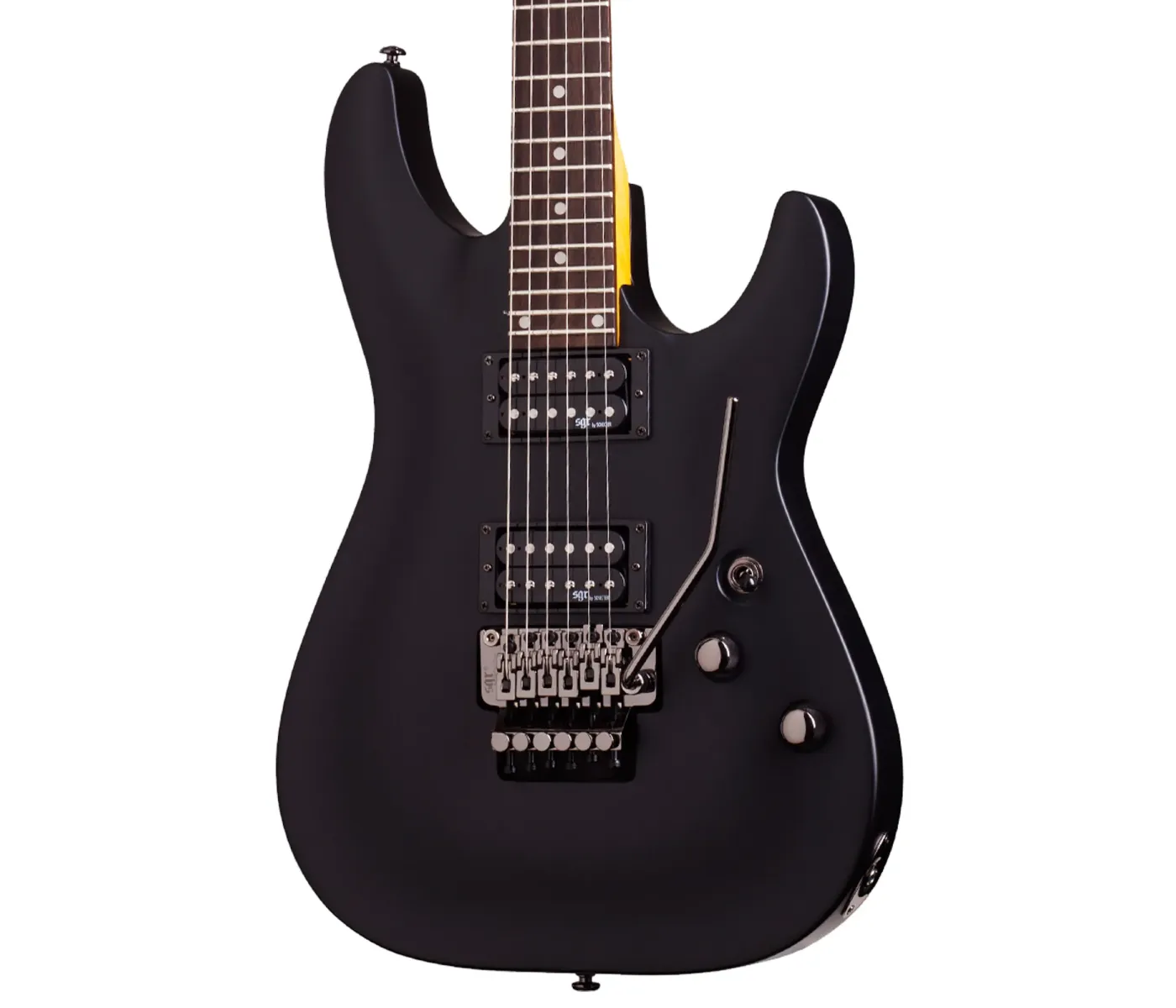 Schecter 3836 SGR C-1 Floyd Rose Electric Guitar - Midnight Satin Black