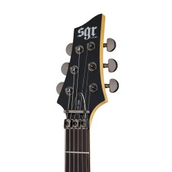 Schecter 3836 SGR C-1 Floyd Rose Electric Guitar - Midnight Satin Black