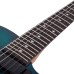Schecter 3959 Electric Guitar Solo II Standard - Ocean Blue Burst Burl