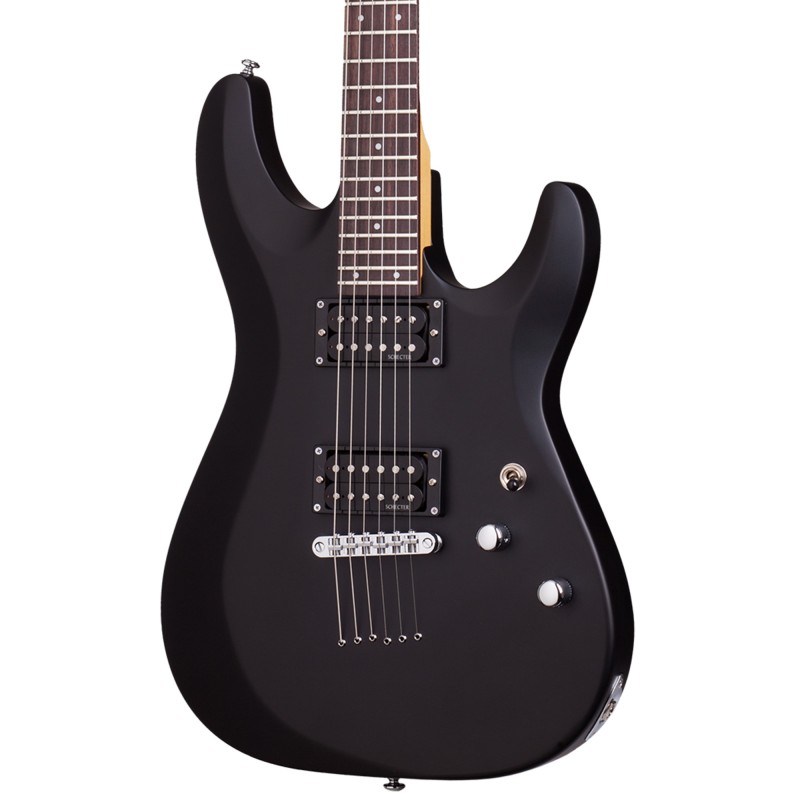 Schecter 430 Electric Guitar C-6 Deluxe - Satin Black (SBK)