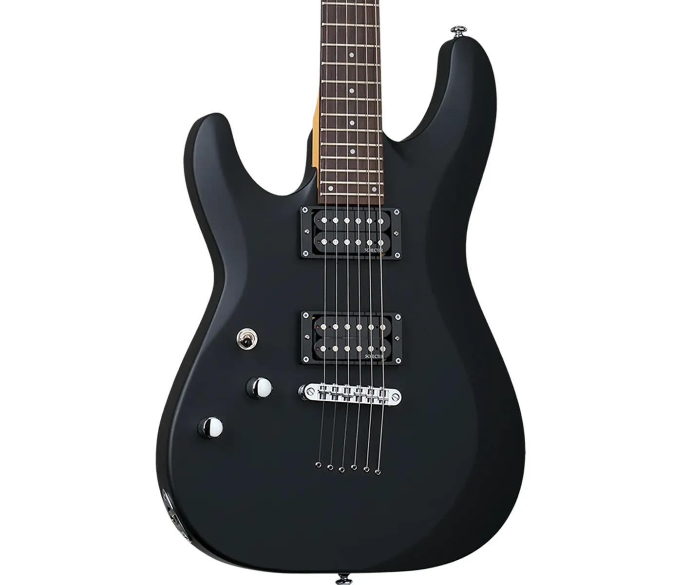 Schecter 433 Electric Guitar C-6 Deluxe LH - Left Handed - Satin Black (SBK)