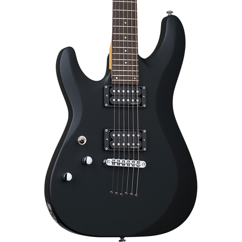 Schecter 433 Electric Guitar C-6 Deluxe LH - Left Handed - Satin Black (SBK)