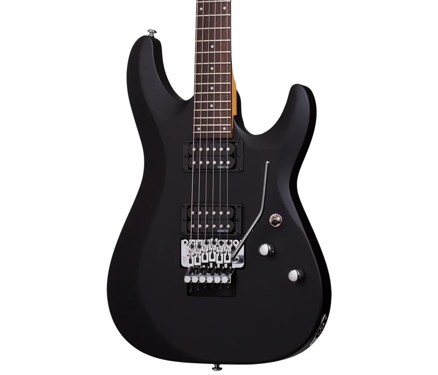 Schecter 434 Electric Guitar C-6 FR Deluxe - Satin Black