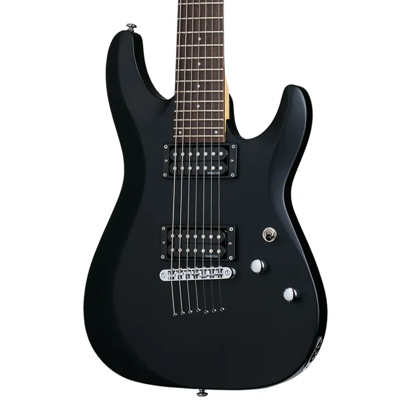Schecter C-7 Deluxe Electric Guitar - Satin Black