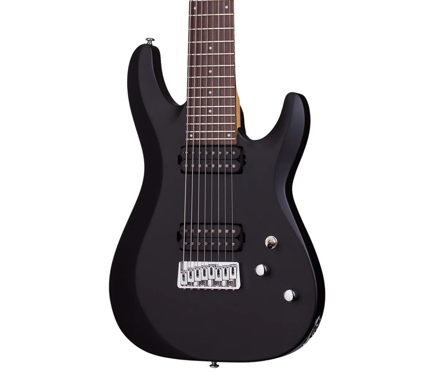 Schecter 440 Electric Guitar C-8 Deluxe - Satin Black (SBK)