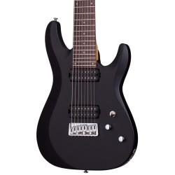 Schecter 440 Electric Guitar C-8 Deluxe - Satin Black (SBK)