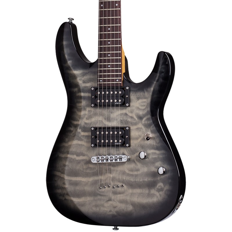 Schecter 446 Electric Guitar C-6 Plus - Charcoal Burst (CB)