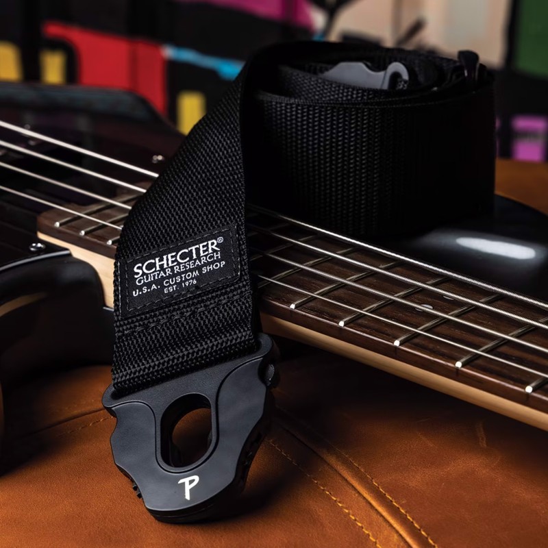 Schecter 5562 Custom Shop 2” Locking Guitar Strap - Black
